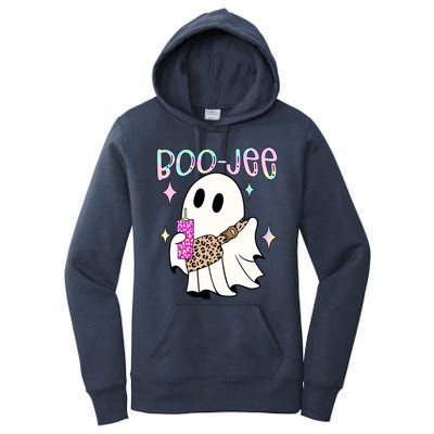 Boojee Boojee Ghost Halloween Witch Fall Purse Humor Great Gift Women's Pullover Hoodie