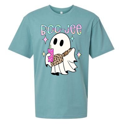 Boojee Boojee Ghost Halloween Witch Fall Purse Humor Great Gift Sueded Cloud Jersey T-Shirt