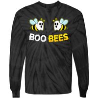 Boo Bees Ghost Funny Halloween Matching Couple Costume Party Tie-Dye Long Sleeve Shirt