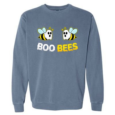 Boo Bees Ghost Funny Halloween Matching Couple Costume Party Garment-Dyed Sweatshirt