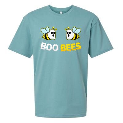 Boo Bees Ghost Funny Halloween Matching Couple Costume Party Sueded Cloud Jersey T-Shirt