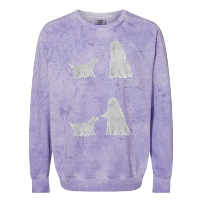 Boo Boop Ghost Dog Halloween Colorblast Crewneck Sweatshirt