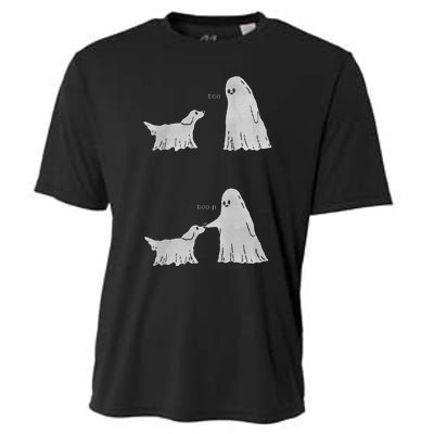 Boo Boop Ghost Dog Halloween Cooling Performance Crew T-Shirt