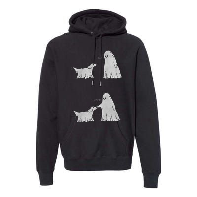 Boo Boop Ghost Dog Halloween Premium Hoodie