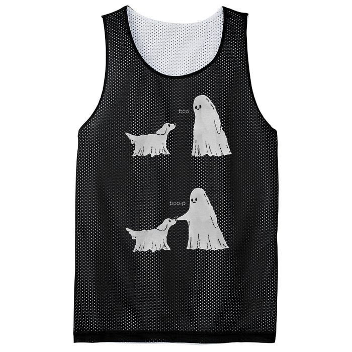 Boo Boop Ghost Dog Halloween Mesh Reversible Basketball Jersey Tank