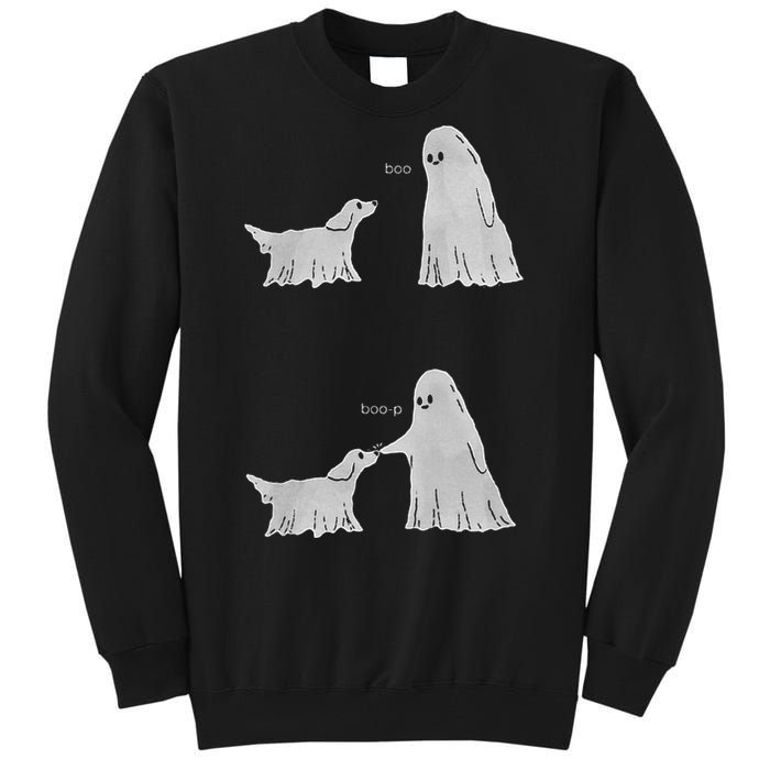 Boo Boop Ghost Dog Halloween Tall Sweatshirt