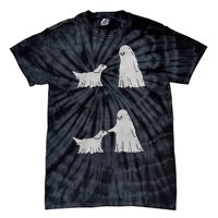 Boo Boop Ghost Dog Halloween Tie-Dye T-Shirt