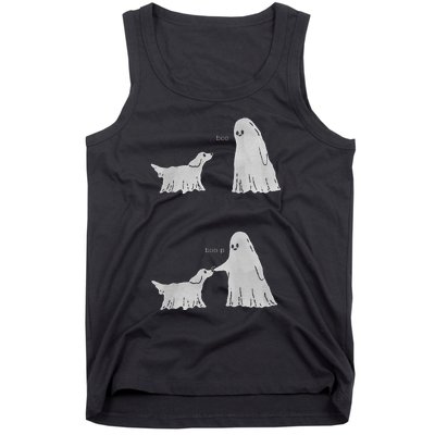 Boo Boop Ghost Dog Halloween Tank Top