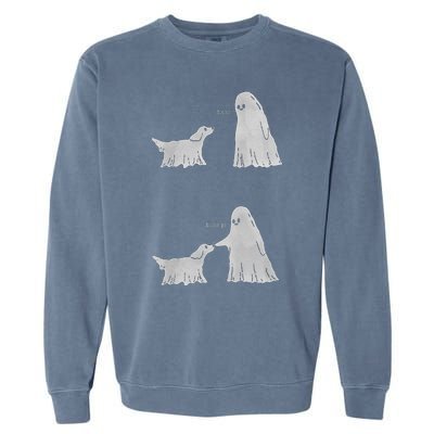 Boo Boop Ghost Dog Halloween Garment-Dyed Sweatshirt