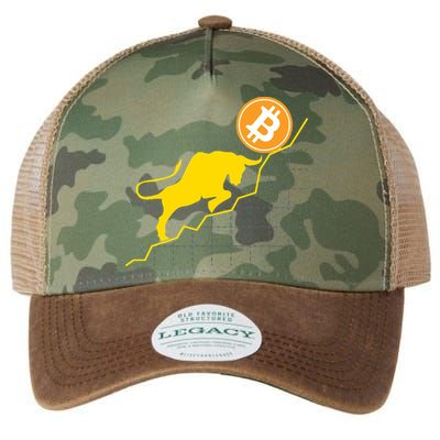 Bitcoin Bull Graph Bullish BTC Crypto Legacy Tie Dye Trucker Hat