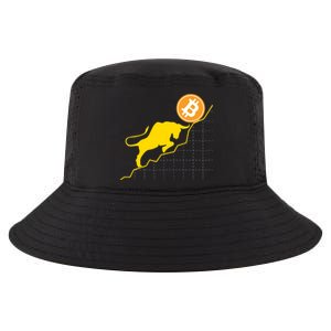 Bitcoin Bull Graph Bullish BTC Crypto Cool Comfort Performance Bucket Hat