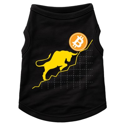 Bitcoin Bull Graph Bullish BTC Crypto Doggie Tank