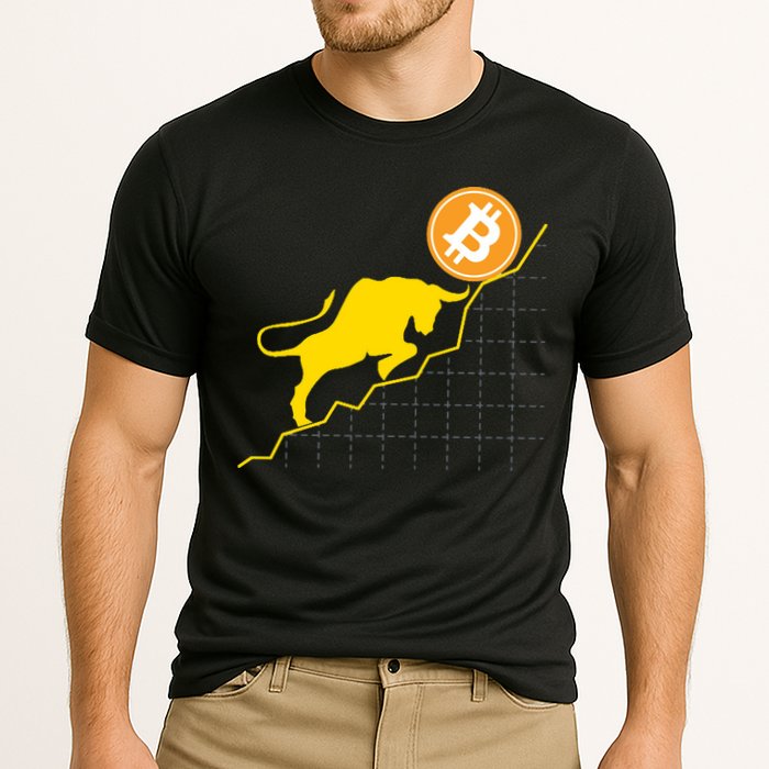 Bitcoin Bull Graph Bullish BTC Crypto Performance Shirt