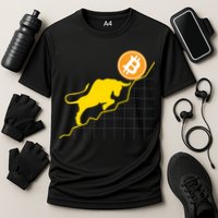 Bitcoin Bull Graph Bullish BTC Crypto Performance Shirt