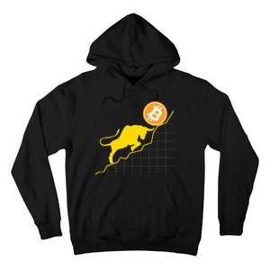 Bitcoin Bull Graph Bullish BTC Crypto Hoodie