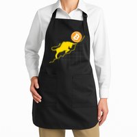 Bitcoin Bull Graph Bullish BTC Crypto Apron