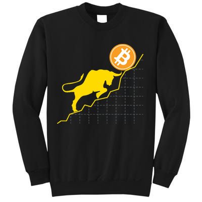 Bitcoin Bull Graph Bullish BTC Crypto Sweatshirt