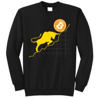 Bitcoin Bull Graph Bullish BTC Crypto Sweatshirt