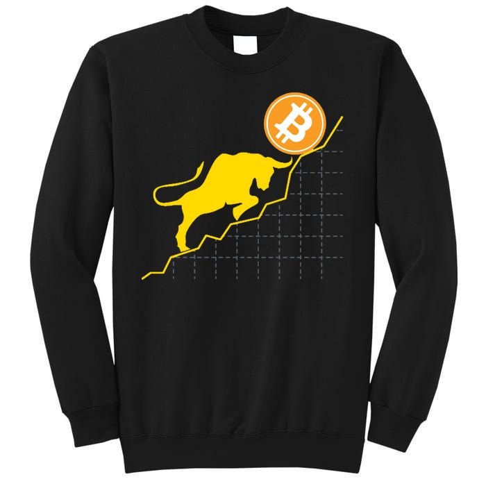 Bitcoin Bull Graph Bullish BTC Crypto Sweatshirt