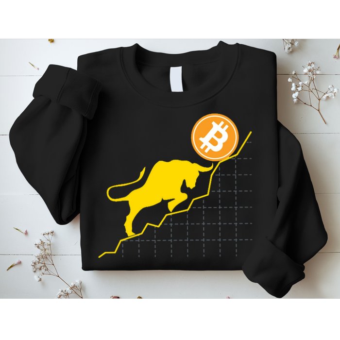 Bitcoin Bull Graph Bullish BTC Crypto Sweatshirt