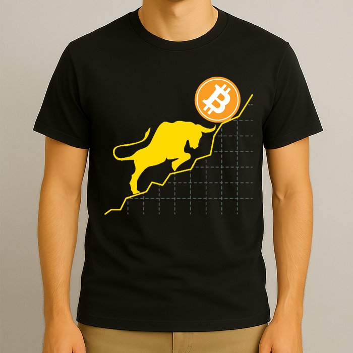 Bitcoin Bull Graph Bullish BTC Crypto T-Shirt