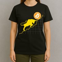 Bitcoin Bull Graph Bullish BTC Crypto T-Shirt