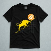 Bitcoin Bull Graph Bullish BTC Crypto T-Shirt