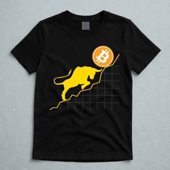 Bitcoin Bull Graph Bullish BTC Crypto T-Shirt
