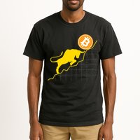 Bitcoin Bull Graph Bullish BTC Crypto Tall T-Shirt