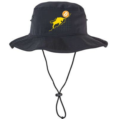 Bitcoin Bull Graph Bullish BTC Crypto Bucket Hat