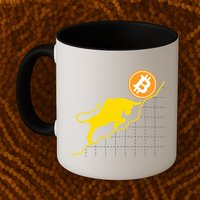 Bitcoin Bull Graph Bullish BTC Crypto Mug