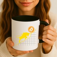 Bitcoin Bull Graph Bullish BTC Crypto Mug