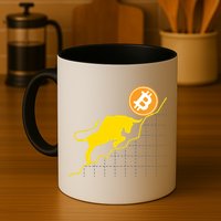 Bitcoin Bull Graph Bullish BTC Crypto Mug