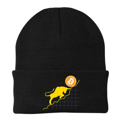 Bitcoin Bull Graph Bullish BTC Crypto Beanie