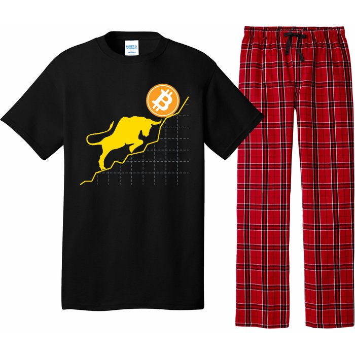 Bitcoin Bull Graph Bullish BTC Crypto Pajama Set