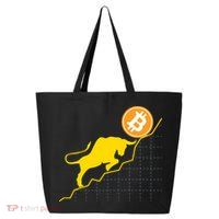 Bitcoin Bull Graph Bullish BTC Crypto 25L Jumbo Tote
