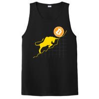 Bitcoin Bull Graph Bullish BTC Crypto PosiCharge Competitor Tank