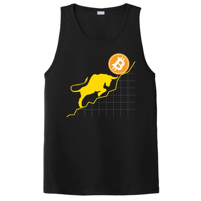 Bitcoin Bull Graph Bullish BTC Crypto PosiCharge Competitor Tank