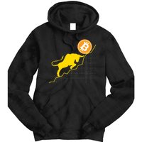 Bitcoin Bull Graph Bullish BTC Crypto Tie Dye Hoodie