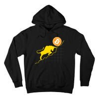 Bitcoin Bull Graph Bullish BTC Crypto Tall Hoodie