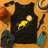 Bitcoin Bull Graph Bullish BTC Crypto Tank Top