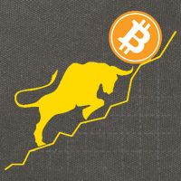 Bitcoin Bull Graph Bullish BTC Crypto Cotton Canvas Backpack