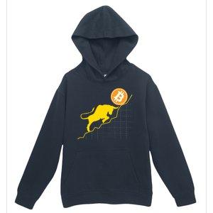 Bitcoin Bull Graph Bullish BTC Crypto Urban Pullover Hoodie