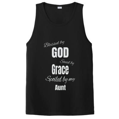 Blessed By God Saved By Grace Spoiled By My Aunt PosiCharge Competitor Tank
