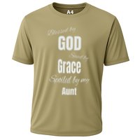 Blessed By God Saved By Grace Spoiled By My Aunt Cooling Performance Crew T-Shirt