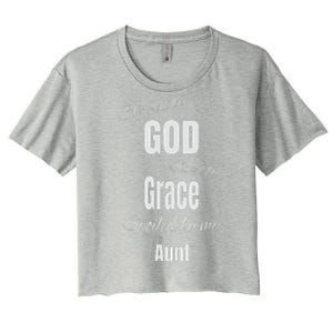 Blessed By God Saved By Grace Spoiled By My Aunt Women's Crop Top Tee