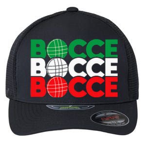 Bocce Ball Game Enthusiast Lawn Bowling Boule Boccia Flexfit Unipanel Trucker Cap