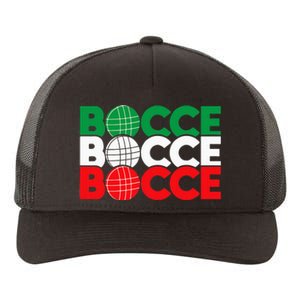 Bocce Ball Game Enthusiast Lawn Bowling Boule Boccia Yupoong Adult 5-Panel Trucker Hat