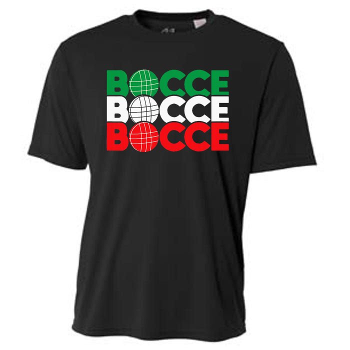 Bocce Ball Game Enthusiast Lawn Bowling Boule Boccia Cooling Performance Crew T-Shirt