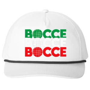 Bocce Ball Game Enthusiast Lawn Bowling Boule Boccia Snapback Five-Panel Rope Hat